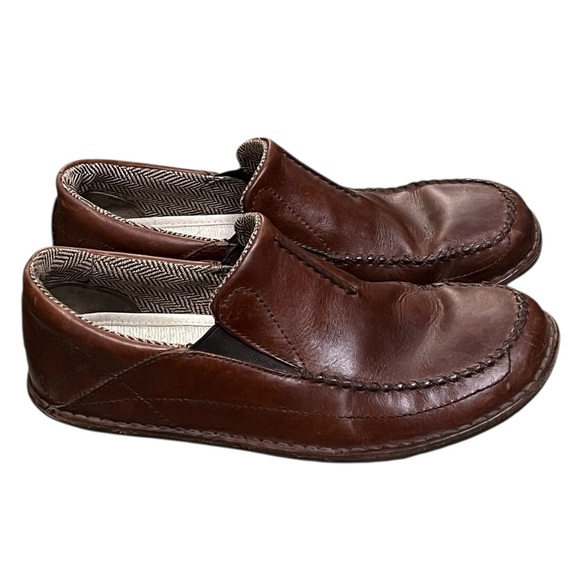 Patagonia Pau walnut leather slip on loafer outdoor walking hiking